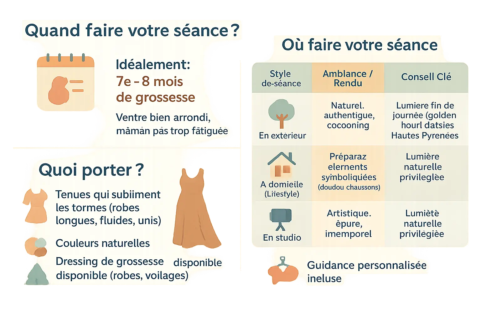 <strong>Séance photo de maternité extérieure</strong> dans les Hautes-Pyrénées