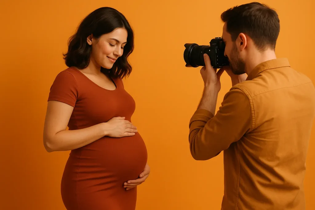 séance photo grossesse en couple dans les Hautes-Pyrénées