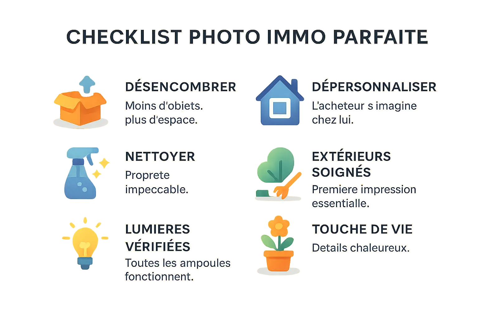 <strong>Checklist pour une séance photo immobilière parfaite</strong>