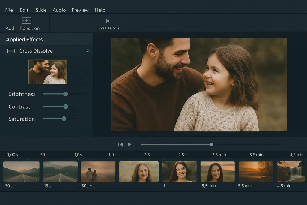 montage photo familial creation