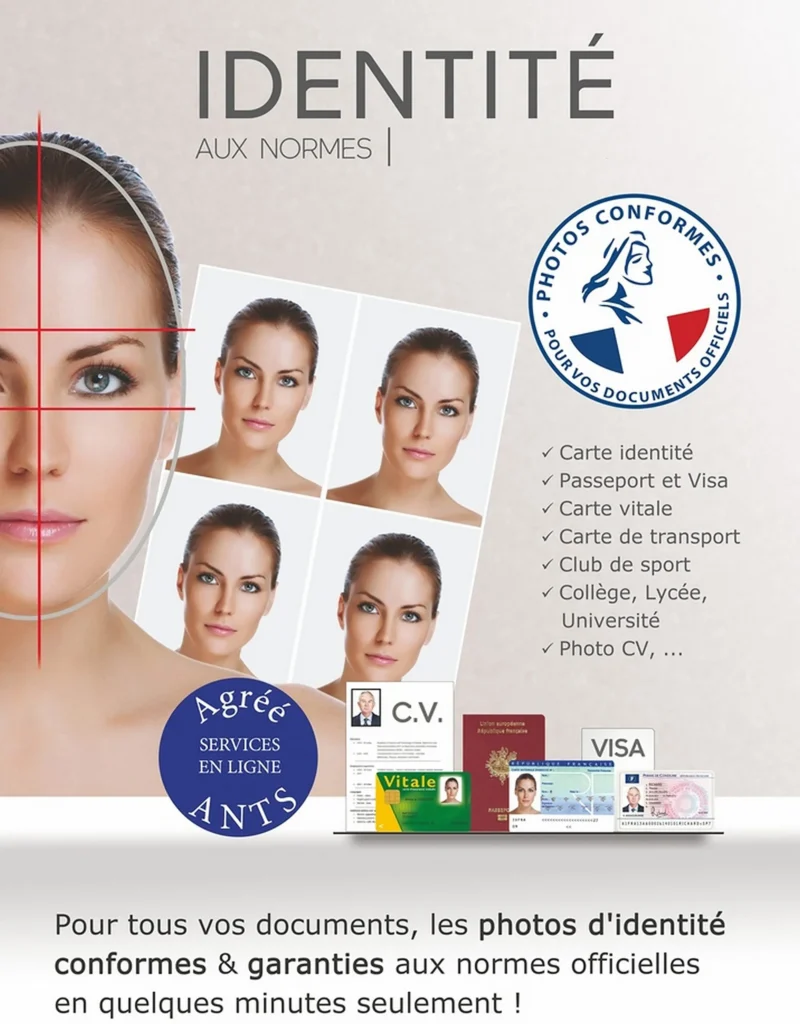 affiche photo identite agreee ants Affiche photo d’identité agréée ANTS conforme aux normes officielles pour carte d’identité, passeport, visa et carte Vitale – Photo Identité Express